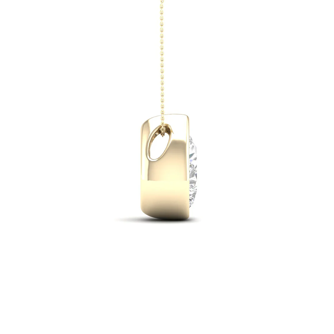 1 CTW Lab Grown Diamond Bezel Set Pendant