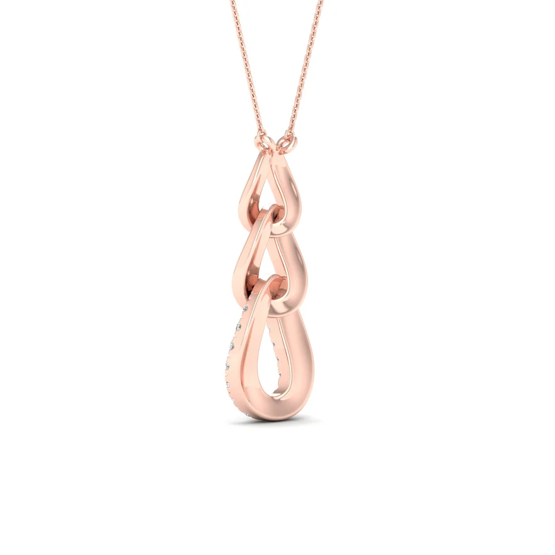 0.20 CTW Lab Grown Diamond Link Pendant