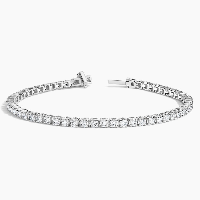 2CTW 6.5 inch Lab Grown Diamond Line Prong Set Tennis Bracelet