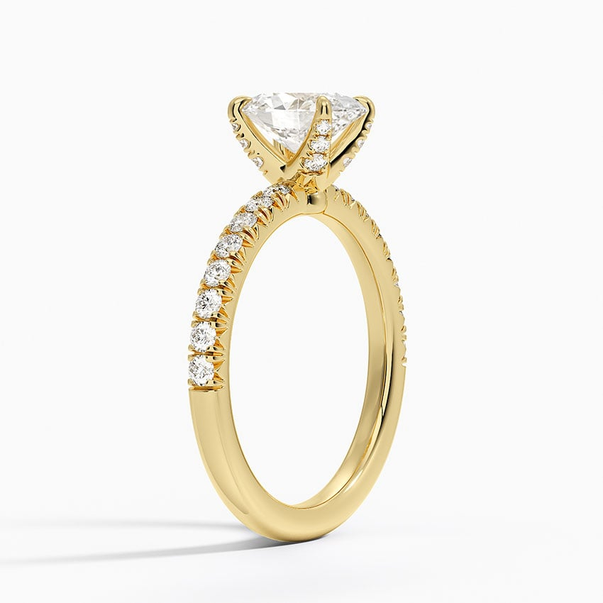 11/4Ct Oval Lab Grown Diamond Simple Engagement Ring