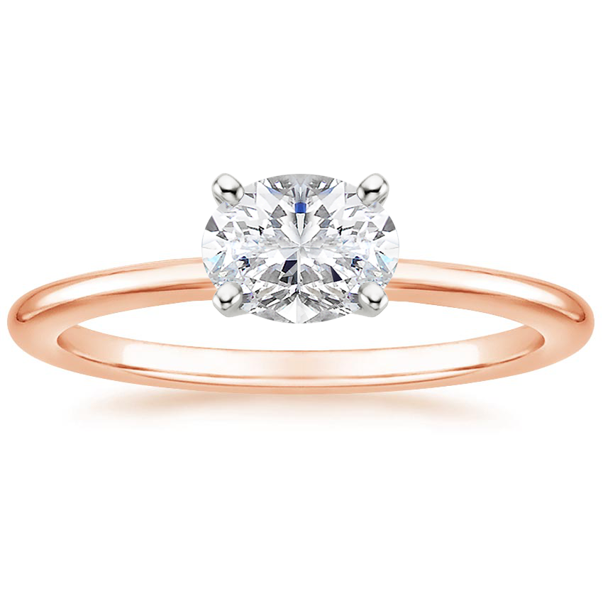 3/4Ct Oval Lab Grown Diamond Comfort Fit Solitaire Ring