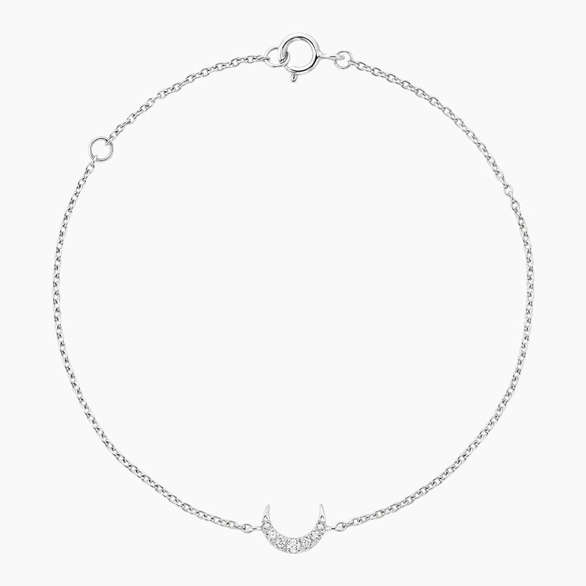 7 inch Crescent Certified Lab Grown Diamond Bracelet