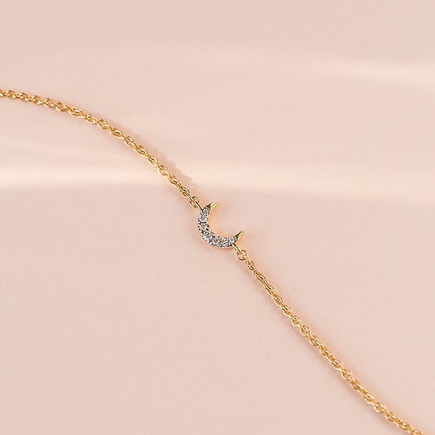 7 inch Crescent Certified Lab Grown Diamond Bracelet