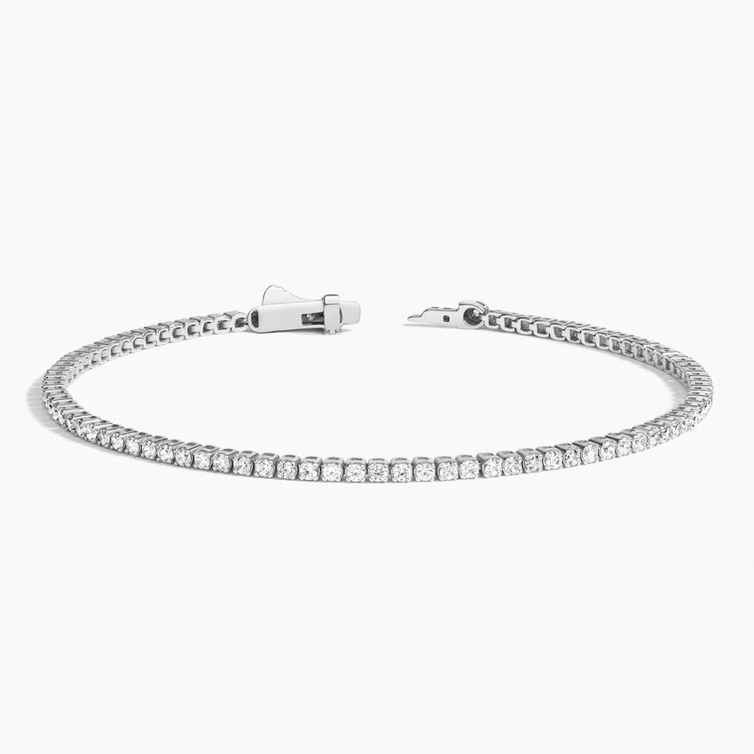 6.5 Inch 1CTW Round Lab Grown Diamond Tennis Bracelet