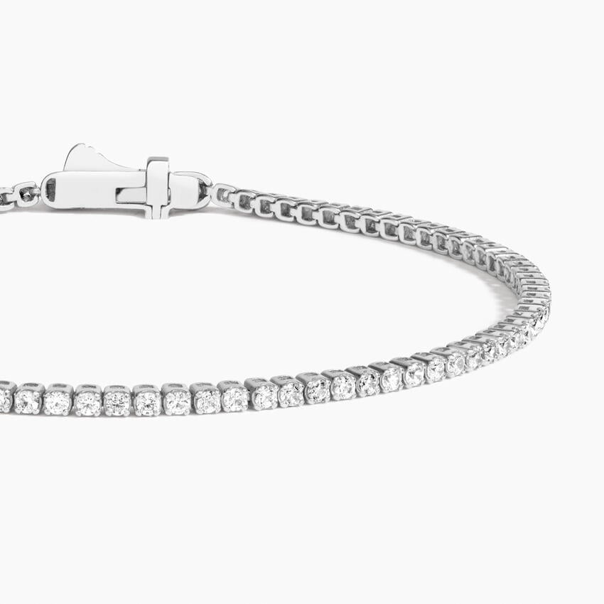 6.5 Inch 1CTW Round Lab Grown Diamond Tennis Bracelet