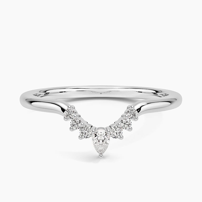 1/10 CTW Cluster Lab Grown Diamond Wedding Band For Women