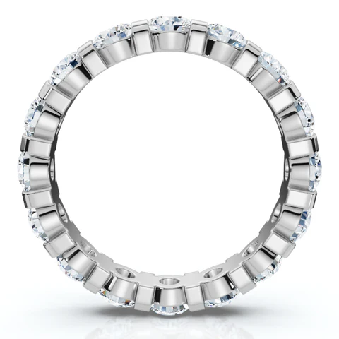 2.33 CTW Lab Grown Diamond Bar Set Eternity Band