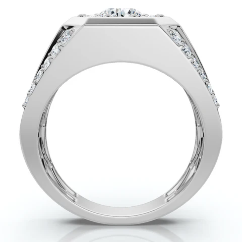 2 CTW Lab Grown Diamond 10k Gold Men's Ring