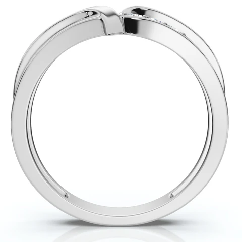 Lab Grown Diamond Curved Channel Set Wedding Band