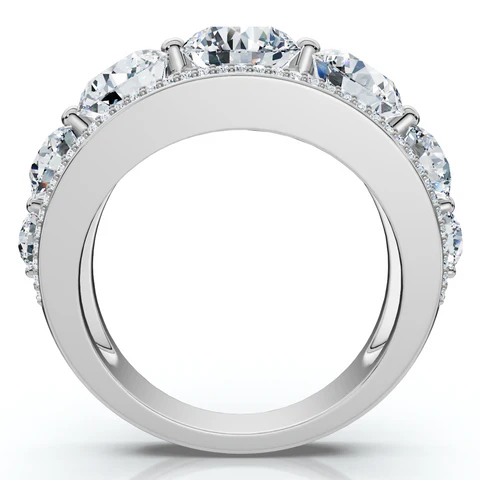 4 CTW Lab Grown Diamond Unisex Wedding Ring