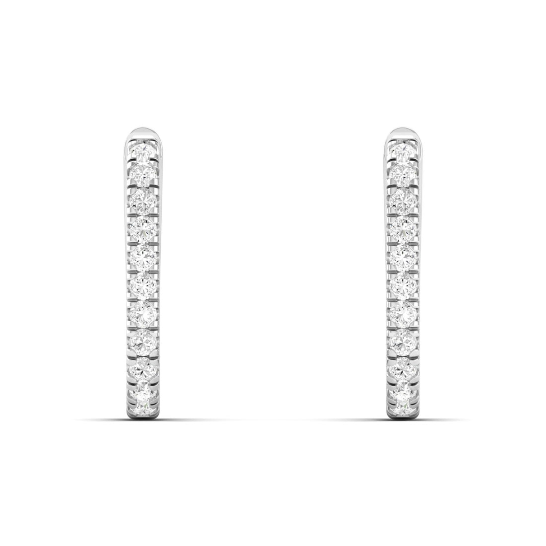 0.15 CTW Lab Grown Diamond Unique Huggie Earring