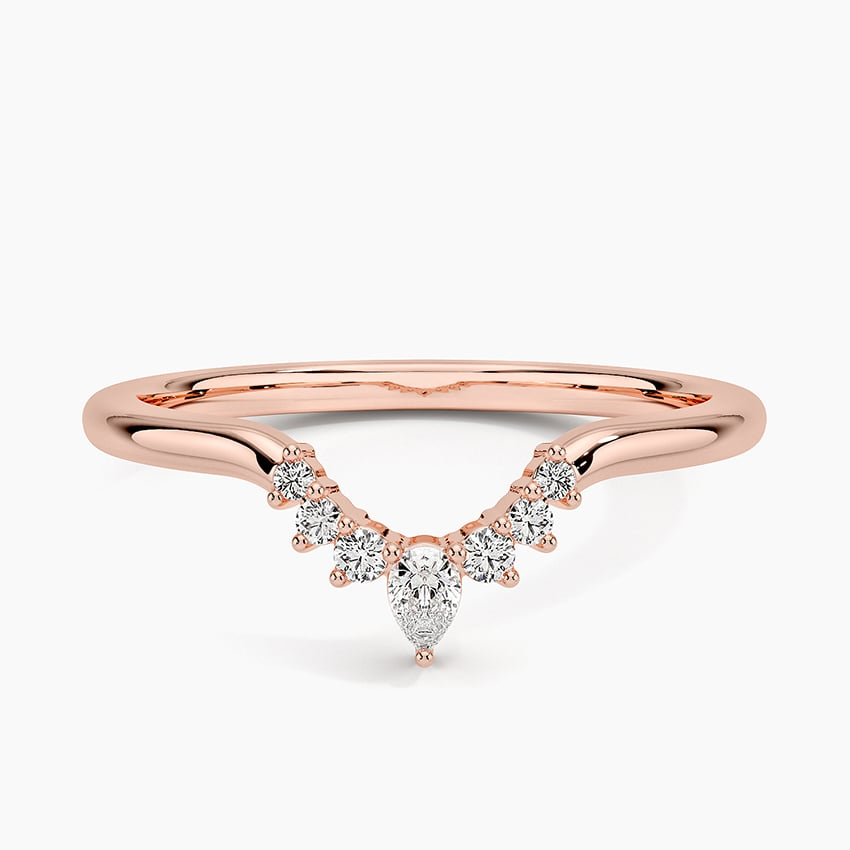 1/10 CTW Cluster Lab Grown Diamond Wedding Band For Women