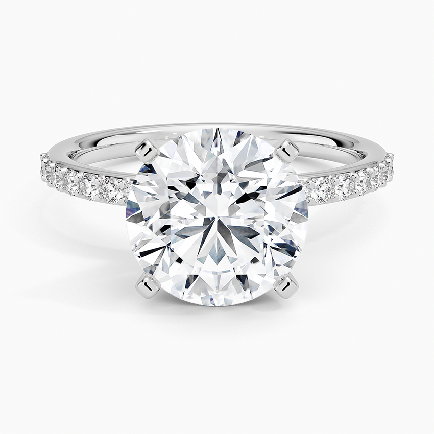 3 CT Two Ton Lab Grown Diamond Half Eternity Ring