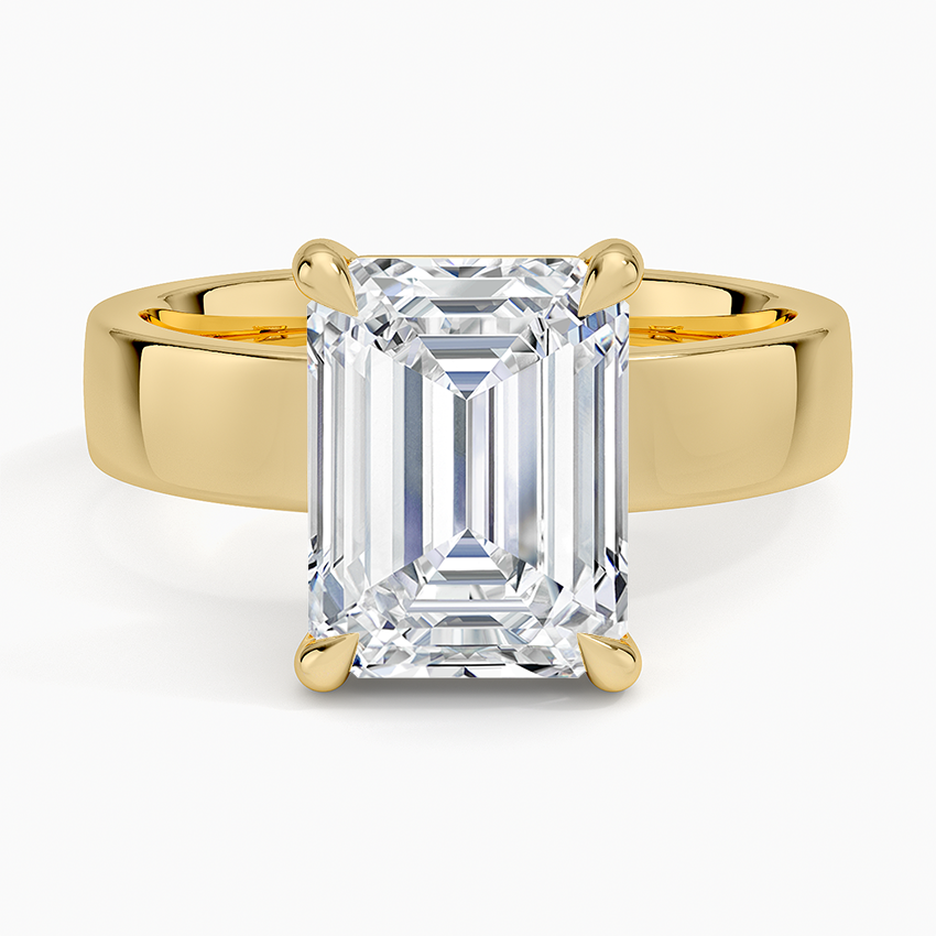 3 CT 18K Yellow Gold Lab Grown Diamond Solitaire Ring