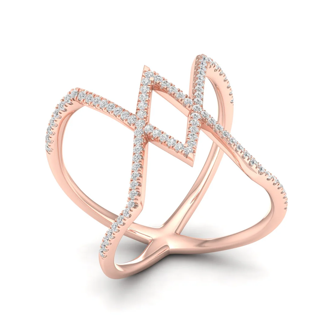 0.30Ctw Lab Grown Diamond Triangle Shape Band