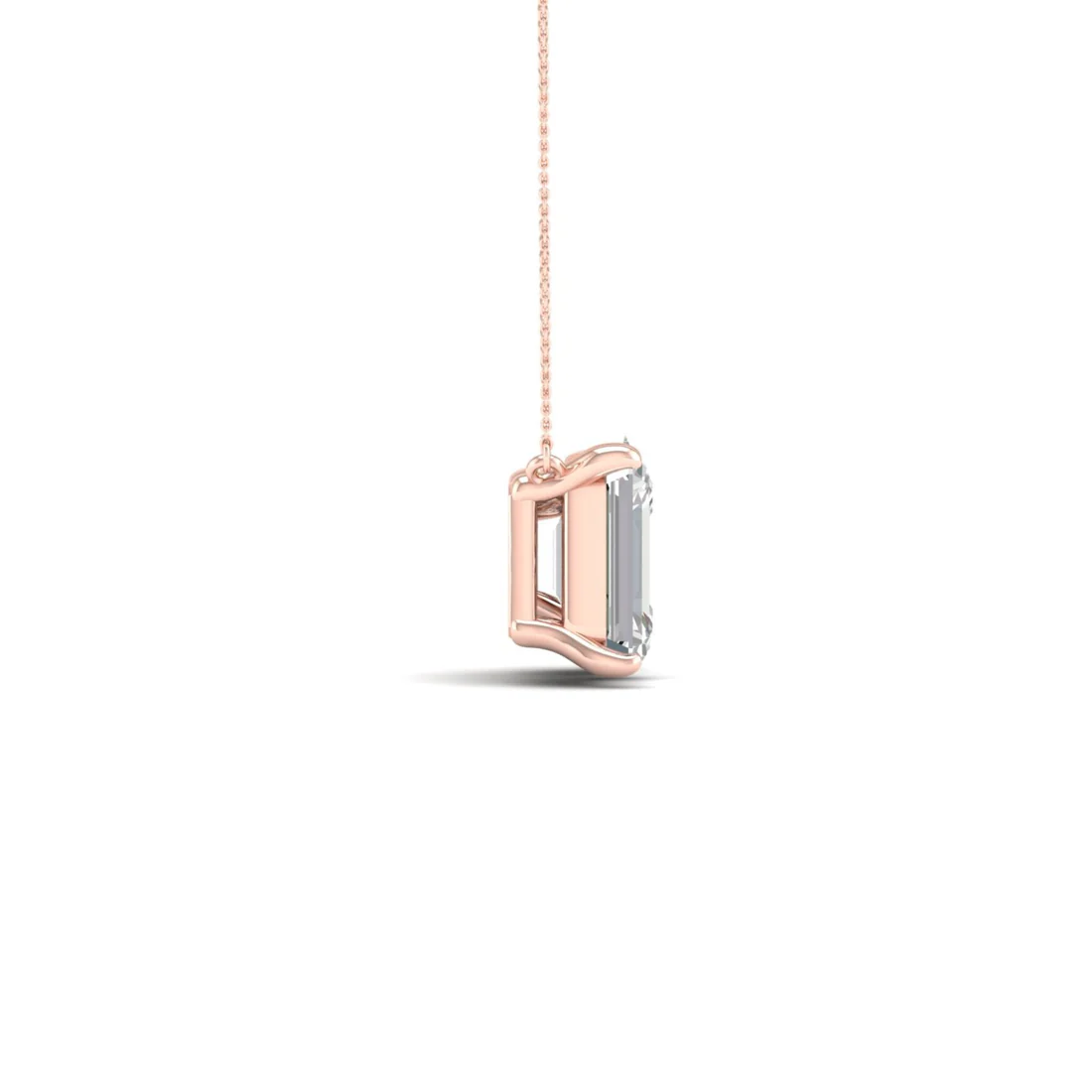 2.30 CTW Lab Grown Diamond Emerald Oval Cut Pendant