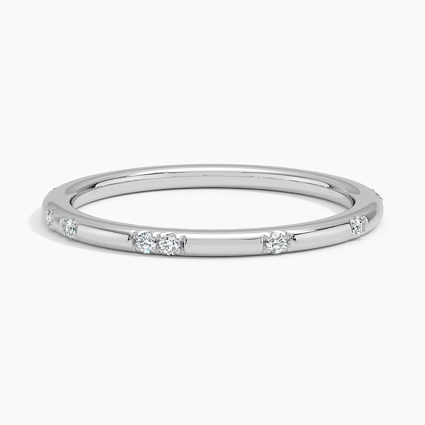 0.08 CTW Round Lab Grown Diamond Mentalistic 10k Gold Wedding Band