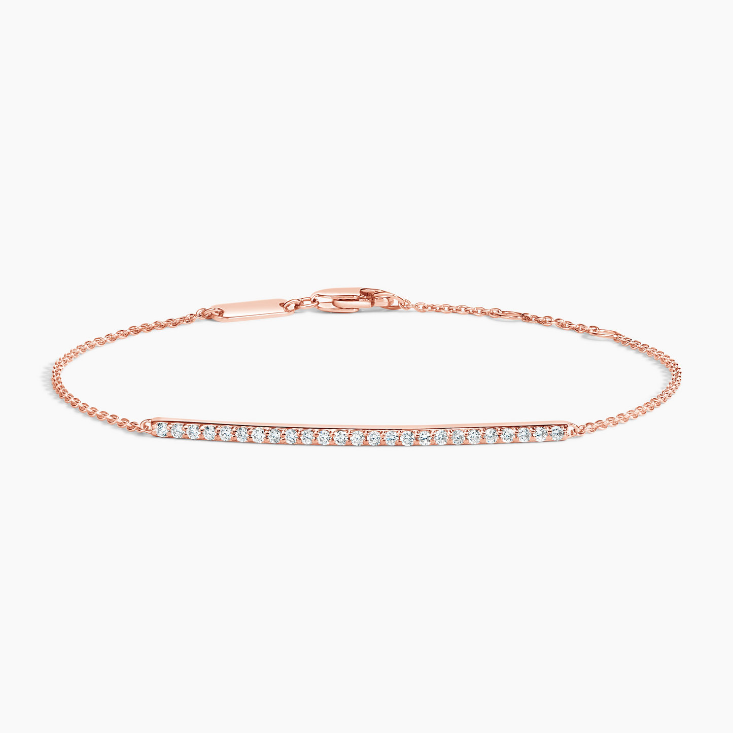 1/4CTW 7 inch Pave Lab Grown Diamond Bar Bracelet