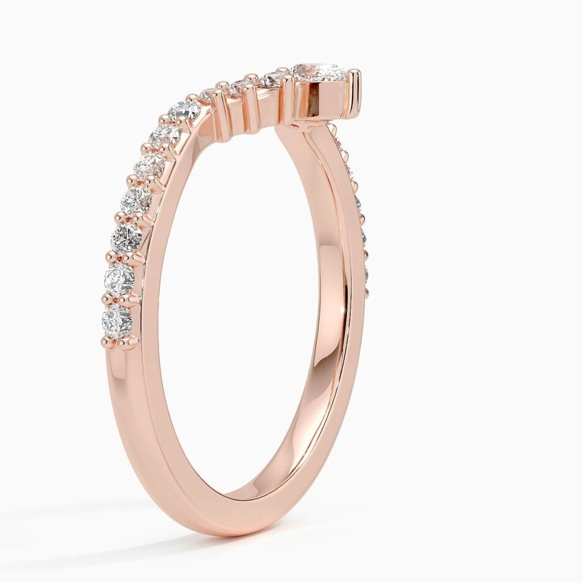14k Yellow Gold Lab Grown Diamond Luxe Wedding Band Women