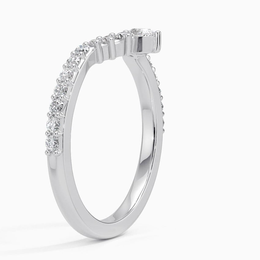 14k Yellow Gold Lab Grown Diamond Luxe Wedding Band Women