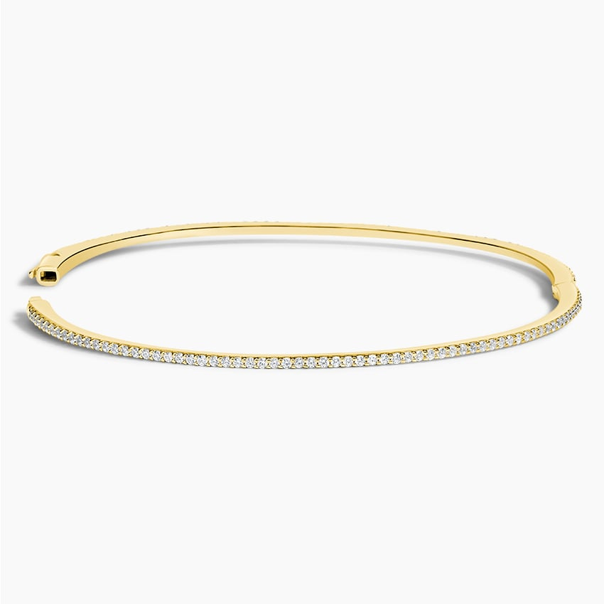 3/4CTW 6.5 inch Lab Grown Diamond Eternity Bangle Bracelet
