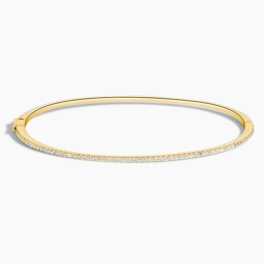 3/4CTW 6.5 inch Lab Grown Diamond Eternity Bangle Bracelet