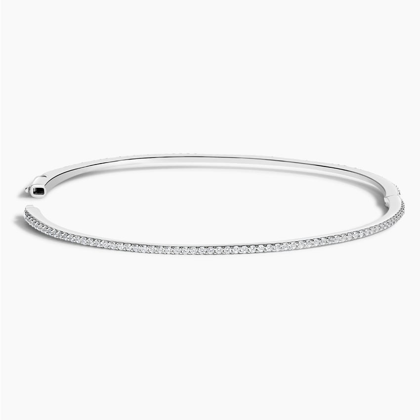3/4CTW 6.5 inch Lab Grown Diamond Eternity Bangle Bracelet