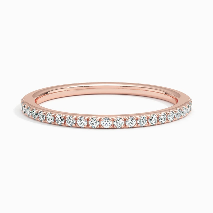 0.17 CTW Lab Grown Diamond Half Eternity Ballad Wedding Band