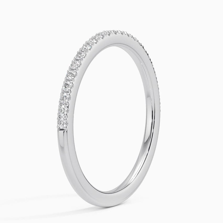 0.17 CTW Lab Grown Diamond Half Eternity Ballad Wedding Band