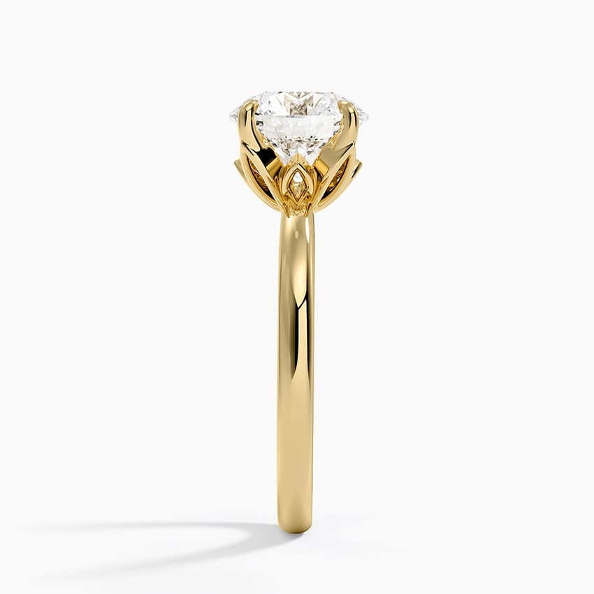 2CT Round Lab Grown Diamond 2mm Solitaire Ring