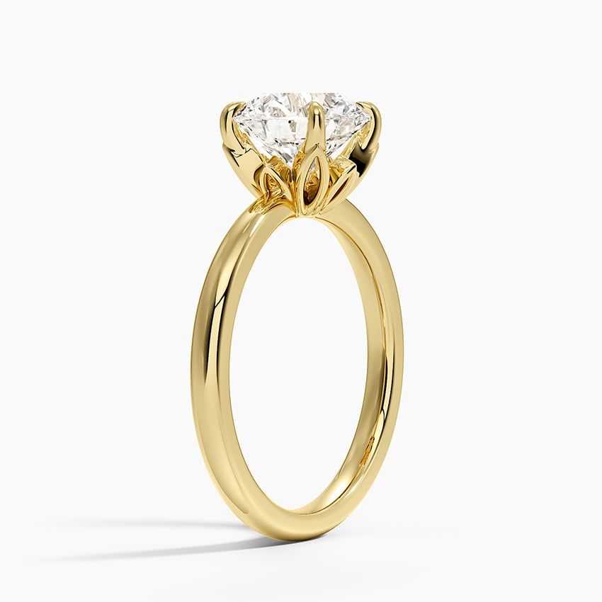 2CT Round Lab Grown Diamond 2mm Solitaire Ring