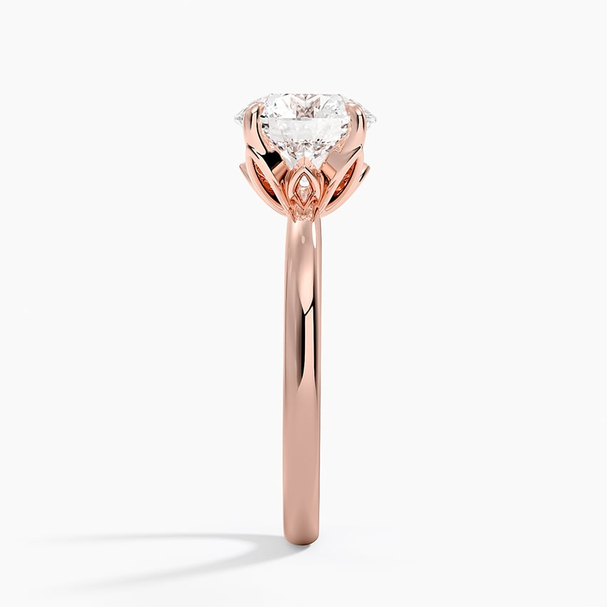 2CT Round Lab Grown Diamond 2mm Solitaire Ring