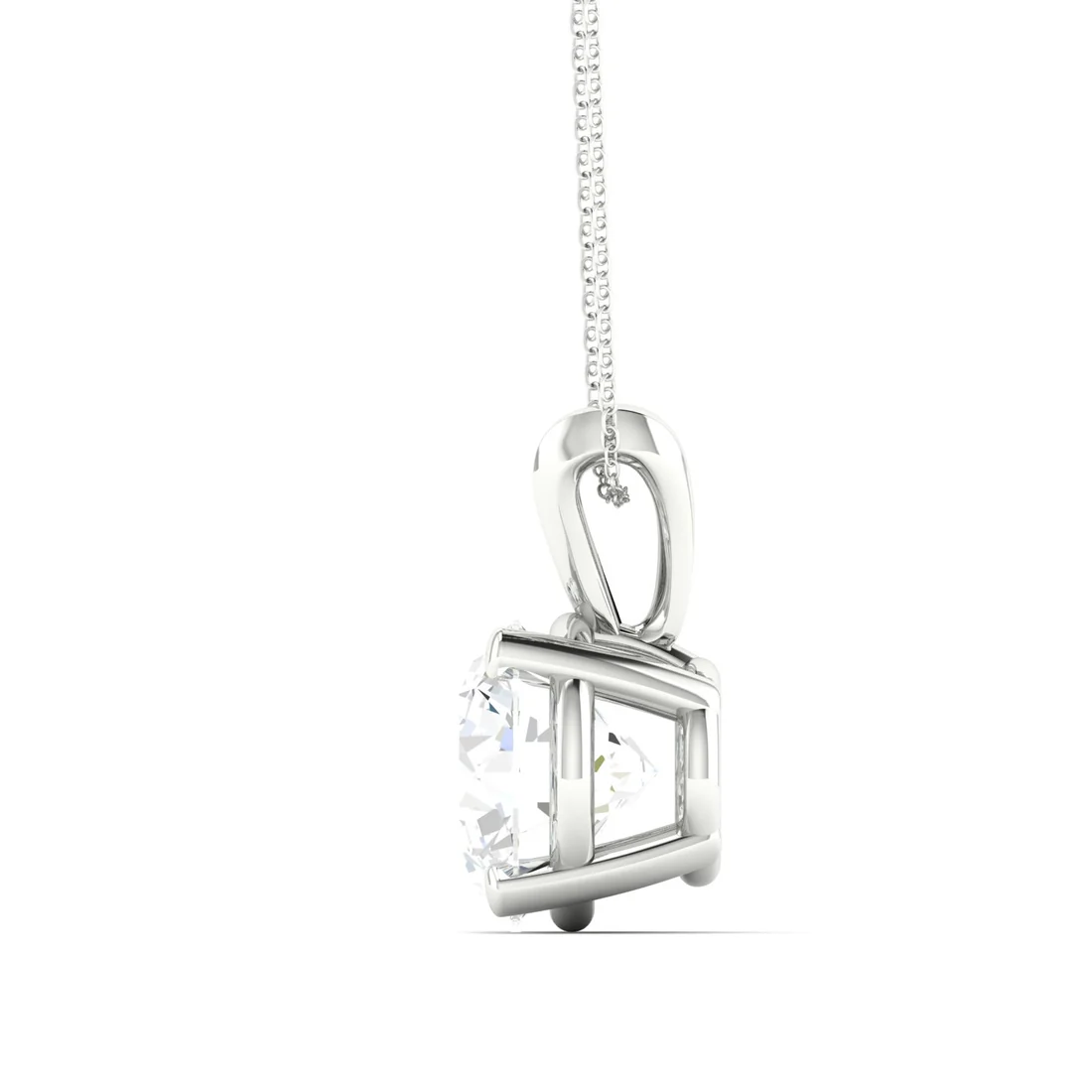 1.50 CTW Lab Grown Diamond Solitaire Pendant