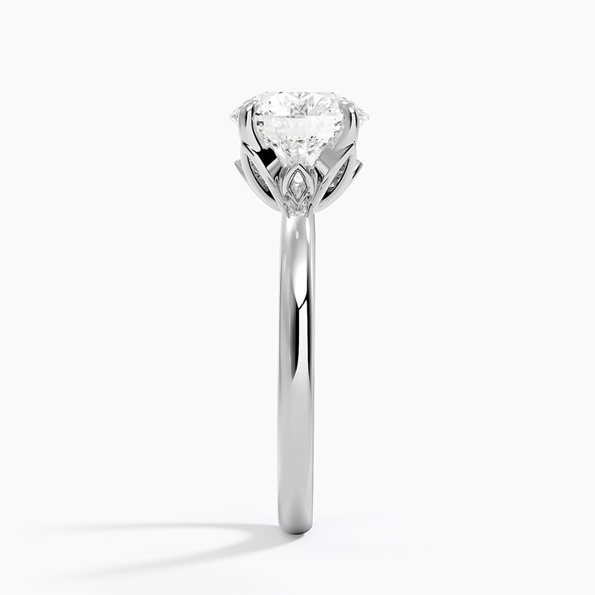 2CT Round Lab Grown Diamond 2mm Solitaire Ring