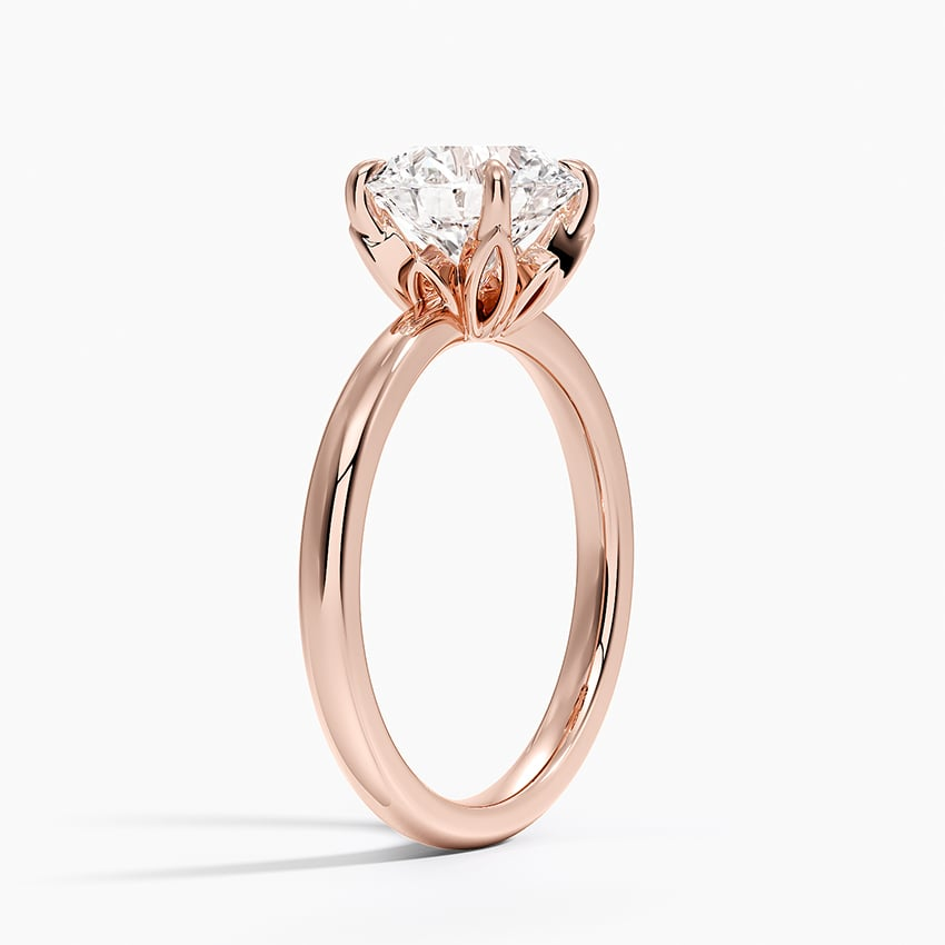 2CT Round Lab Grown Diamond 2mm Solitaire Ring