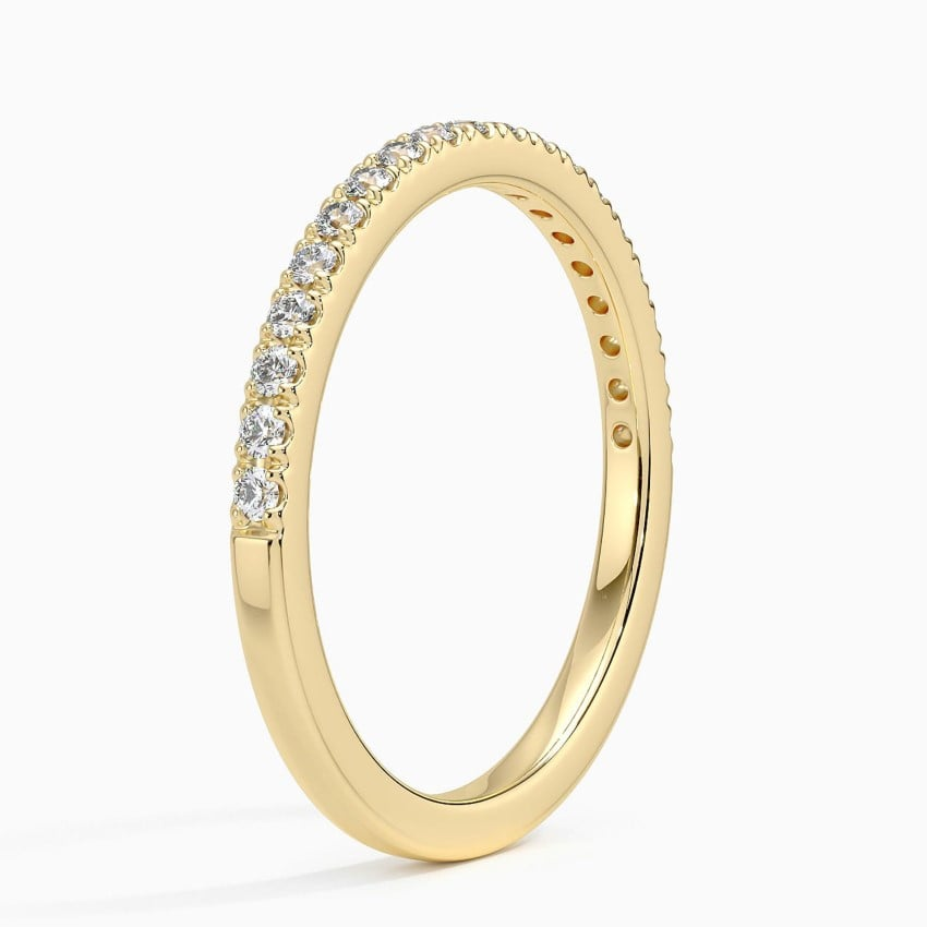 0.21 CTW Round Lab Grown Diamond 10k Lab Grown Diamond Band