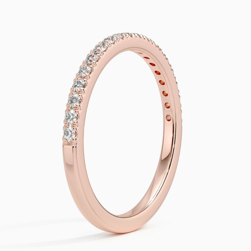 0.21 CTW Round Lab Grown Diamond 10k Lab Grown Diamond Band