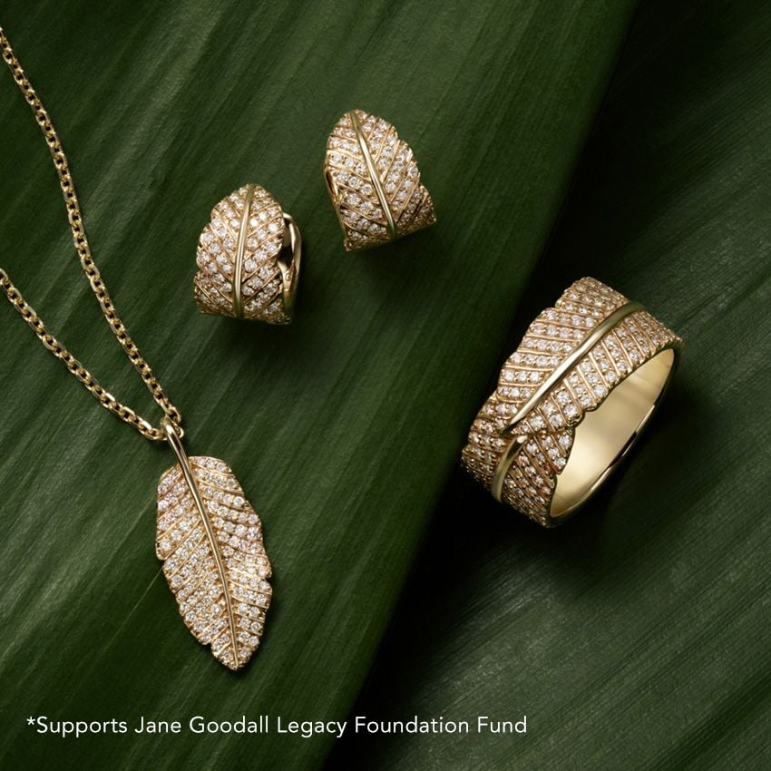 Lab Grown Diamond 2/5 CTW Leaf Shape Huggie Earrings