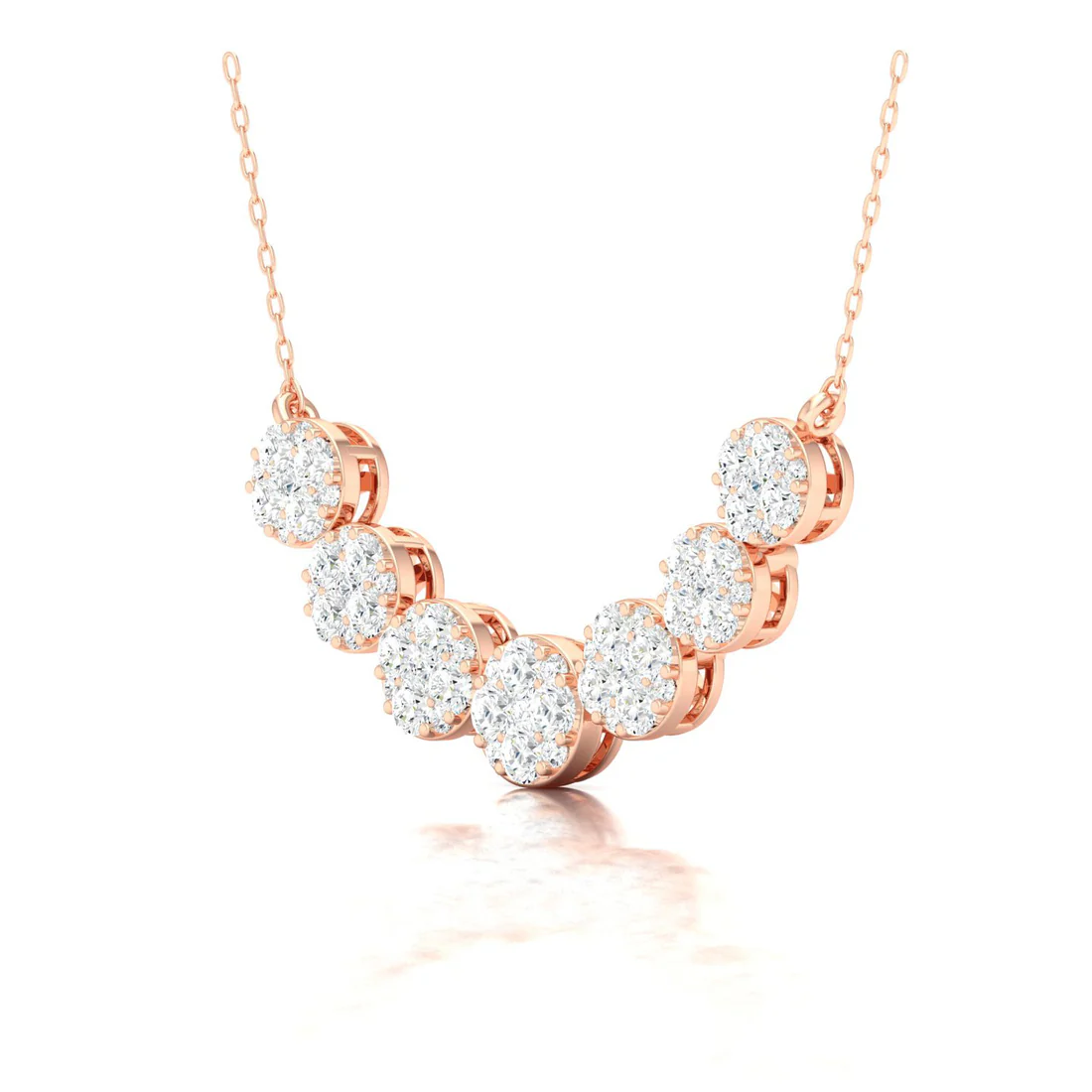 1 CTW Seven Lab Grown Diamond Pendant