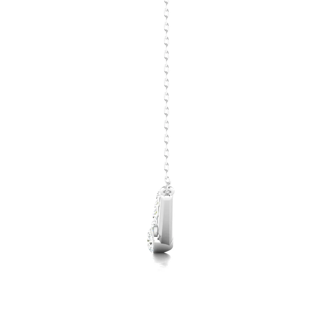 0.60 CTW Lab Grown Diamond Chevron Pendant
