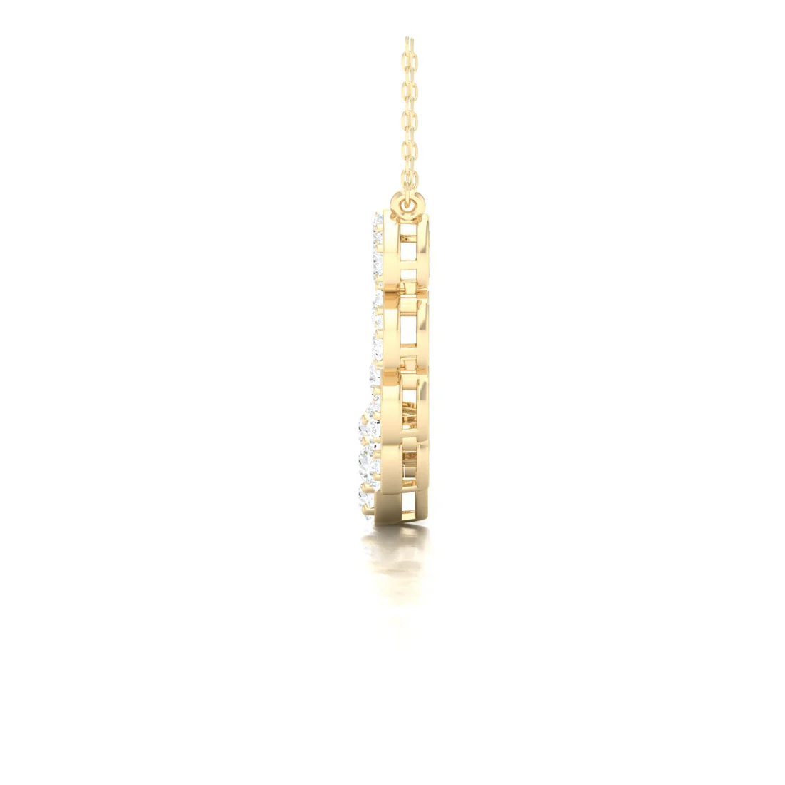 1.75 CTW Lab Grown Diamond Cluster Pendant