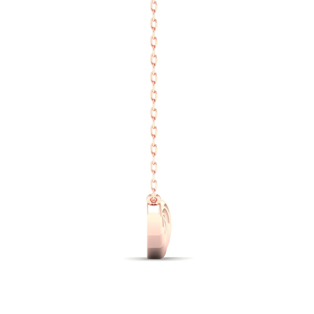 0.12 CTW Lab Grown Diamond Heart Shape Pendant