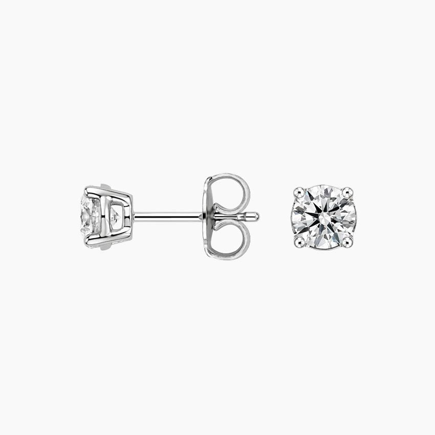 3/4 CTW Perfect 4-Prong Lab Grown Diamond Stud Earrings