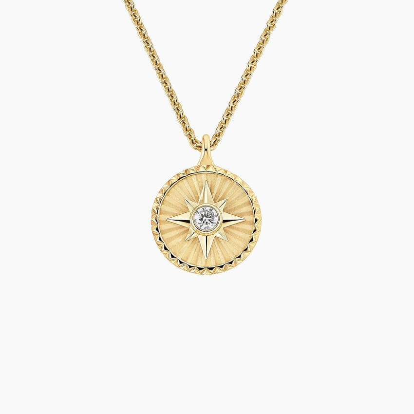 Lab Grown Diamond Mini Star Medallion Pendant