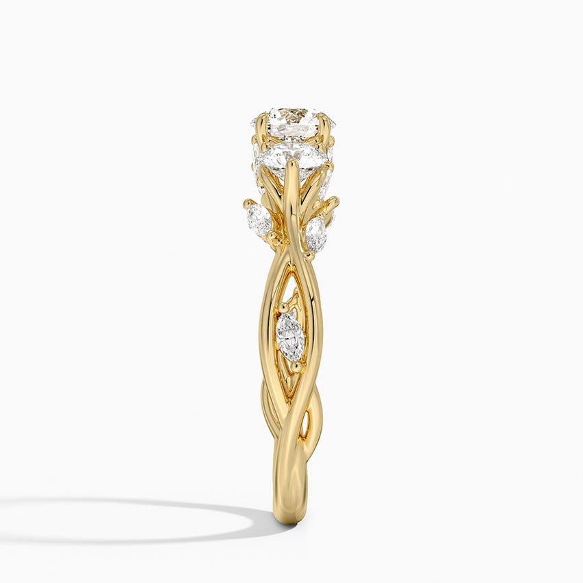 1/2CT Round Lab Grown Diamond Three Stone Ring