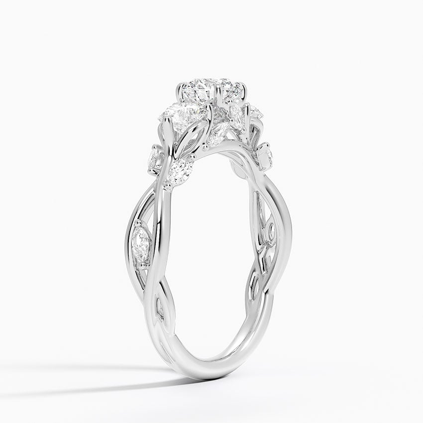 1/2CT Round Lab Grown Diamond Three Stone Ring