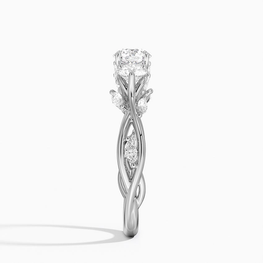 1/2CT Round Lab Grown Diamond Three Stone Ring