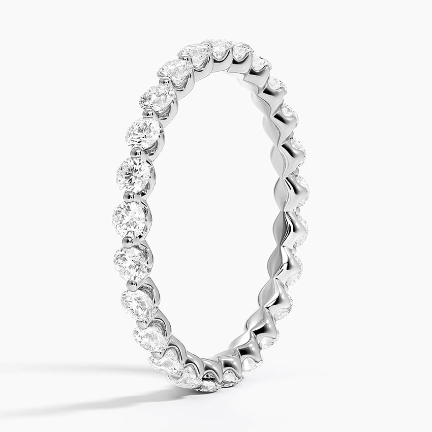 1 CTW Full Eternity Lab Grown Diamond 14k Gold Wedding Band