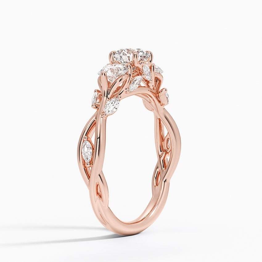 1/2CT Round Lab Grown Diamond Three Stone Ring