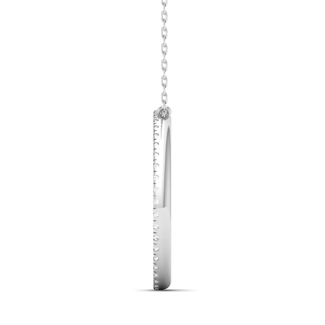 0.50 CTW Lab Grown Diamond Double Row Pendant